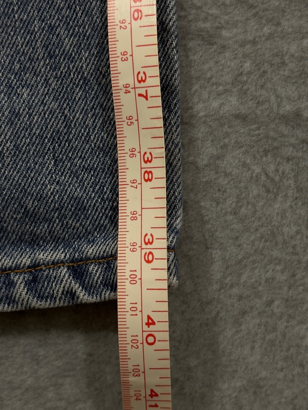 Vintage 90’s Levi's 512 Slim Fit Straight Leg Light Wash Blue Jeans Size 8 - Picture 6 of 7